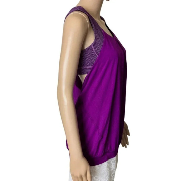Lululemon Nouveau Limits Strappy Back Tank tender violet open back size 8 - Picture 3 of 6